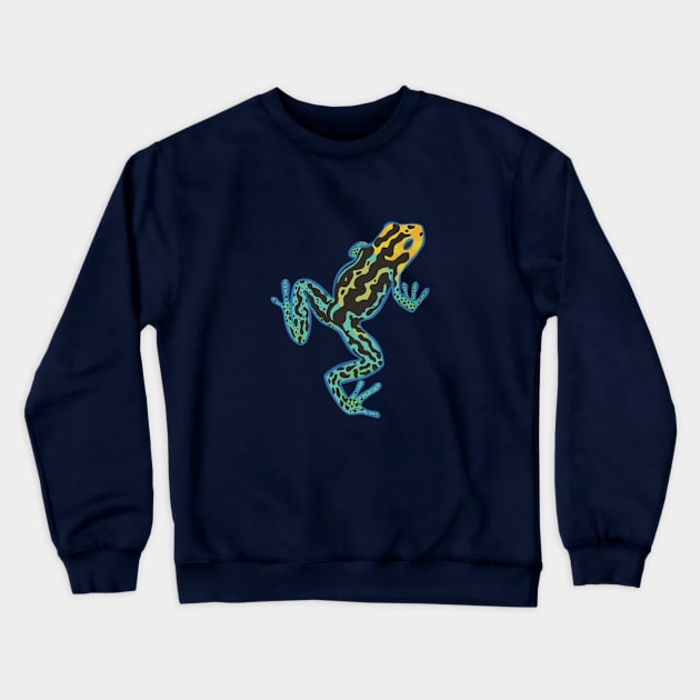 Poison Dart Frog Crewneck Sweatshirt by danyellysdoodles